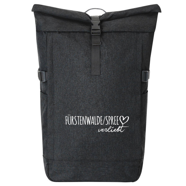 Kurierrucksack Fürstenwalde/Spree verliebt 30-44 Liter Black Melange