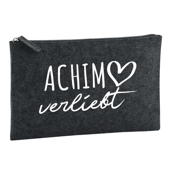 Kulturbeutel Achim verliebt 1 Liter Charcoal
