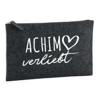 Kulturbeutel Achim verliebt 1 Liter Charcoal