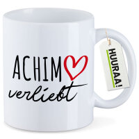 Kaffeetasse Achim verliebt 330ml