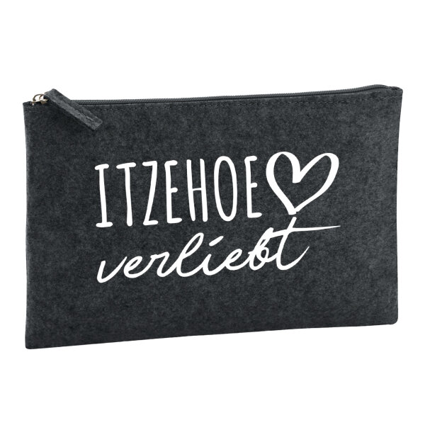Kulturbeutel Itzehoe verliebt 1 Liter Charcoal