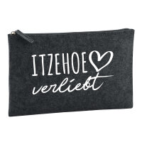 Kulturbeutel Itzehoe verliebt 1 Liter Charcoal
