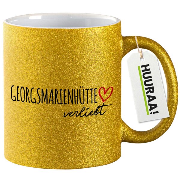 Glitzertasse Georgsmarienhütte verliebt 330ml