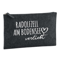 Kulturbeutel Radolfzell am Bodensee verliebt 1 Liter Charcoal