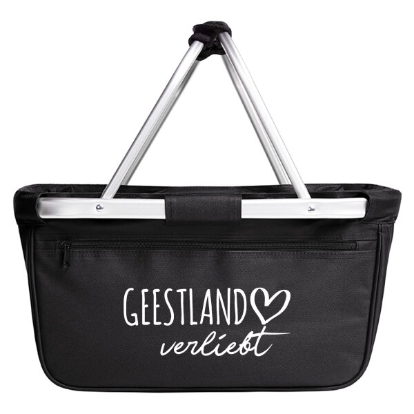 Einkaufskorb Geestland verliebt 20 Liter Black