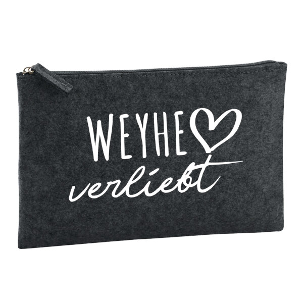 Kulturbeutel Weyhe verliebt 1 Liter Charcoal