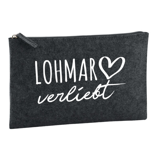 Kulturbeutel Lohmar verliebt 1 Liter Charcoal