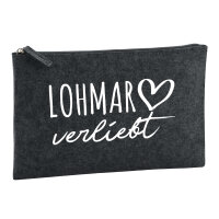 Kulturbeutel Lohmar verliebt 1 Liter Charcoal