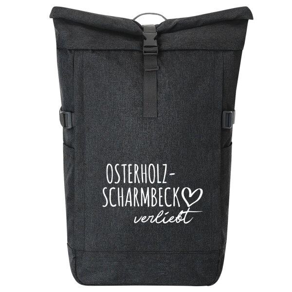 Kurierrucksack Osterholz-Scharmbeck verliebt 30-44 Liter Black Melange