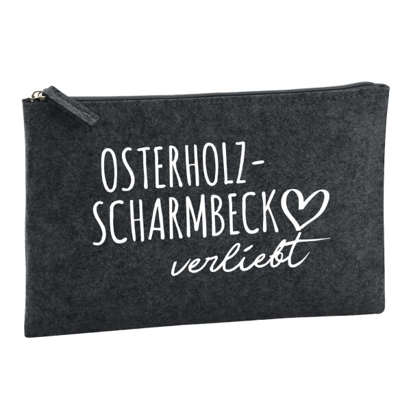 Kulturbeutel Osterholz-Scharmbeck verliebt 1 Liter Charcoal