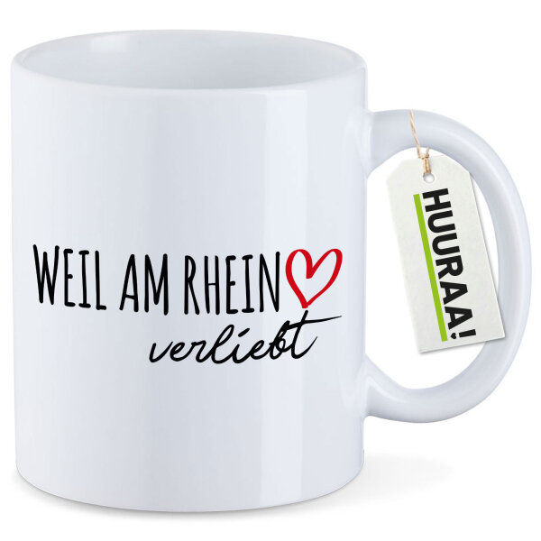Kaffeetasse Weil am Rhein verliebt 330ml
