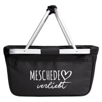 Einkaufskorb Meschede verliebt 20 Liter Tragekorb Black