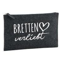 Kulturbeutel Bretten verliebt 1 Liter Filz Charcoal...