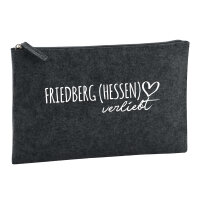 Kulturbeutel Friedberg Hessen verliebt 1 Liter Filz...