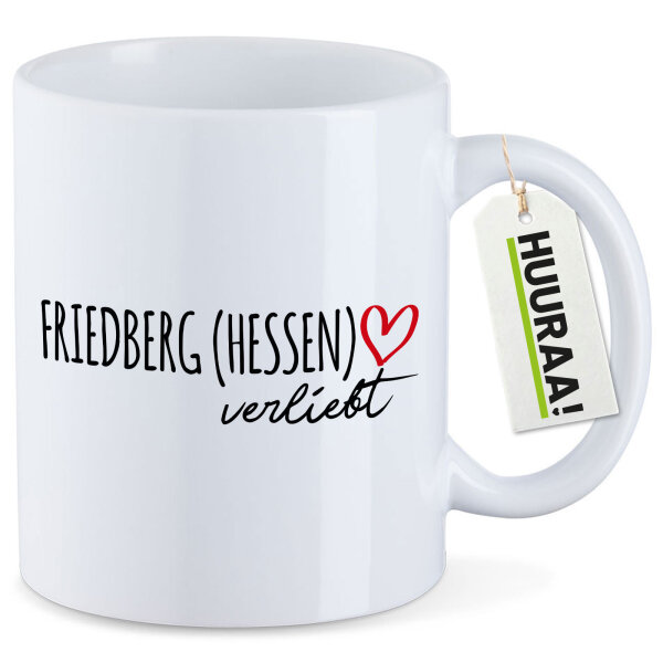 Kaffeetasse Friedberg Hessen verliebt 330ml