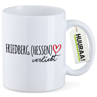 Kaffeetasse Friedberg Hessen verliebt 330ml