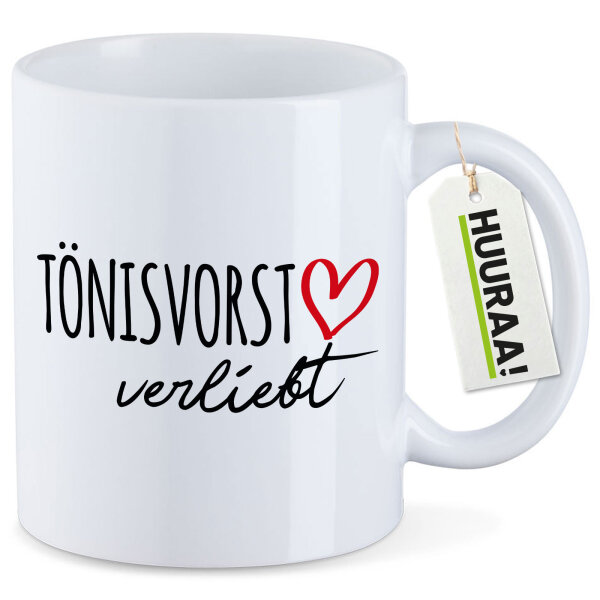 Kaffeetasse Tönisvorst verliebt 330ml