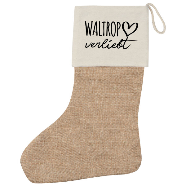 Weihnachtsstrumpf Waltrop verliebt Beige