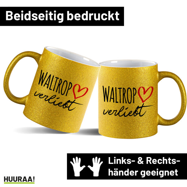 Glitzertasse Waltrop verliebt 330ml