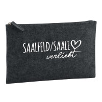 Kulturbeutel Saalfeld Saale verliebt 1 Liter Filz...