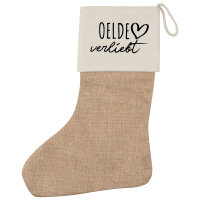 Weihnachtsstrumpf Oelde verliebt Beige