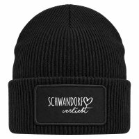 Beanie mit Patch Schwandorf verliebt Black