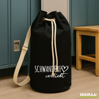 Seesack Schwandorf verliebt 20 Liter Rucksack Black