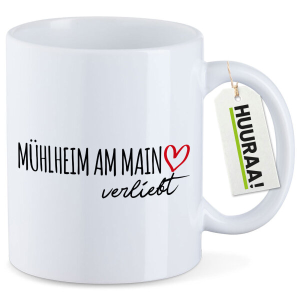 Kaffeetasse Mühlheim am Main verliebt 330ml
