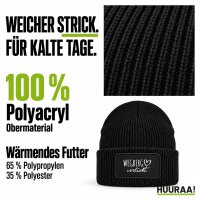 Beanie mit Patch Wegberg verliebt Black