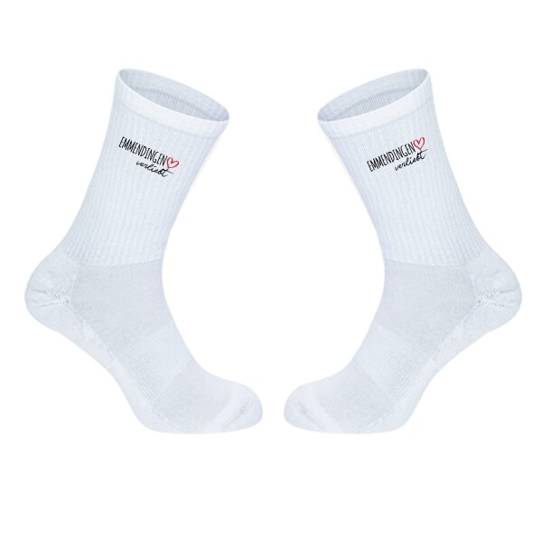 Unisex Socken Emmendingen verliebt Baumwolle