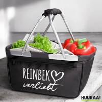 Einkaufskorb Reinbek verliebt 20 Liter Tragekorb Black