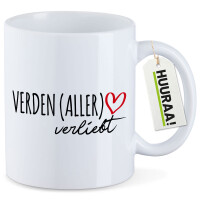 Kaffeetasse Verden Aller verliebt 330ml