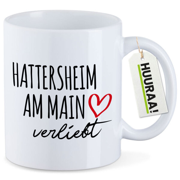Kaffeetasse Hattersheim am Main verliebt 330ml