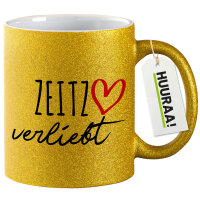 Glitzertasse Zeitz verliebt 330ml