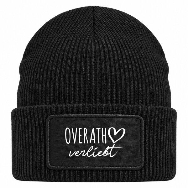 Beanie mit Patch Overath verliebt Black