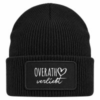 Beanie mit Patch Overath verliebt Black