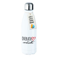 Edelstahl-Trinkflasche Overath verliebt 500ml