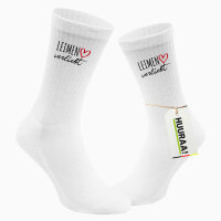 Socken Leimen verliebt Größe 37/46 White Motiv Tennissocken