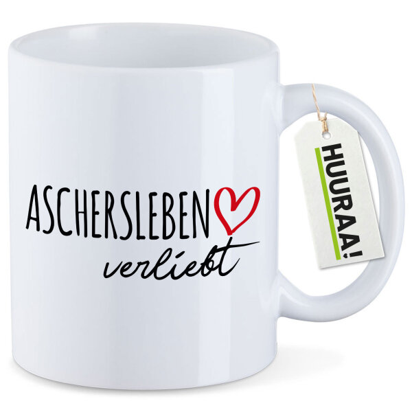 Kaffeetasse Aschersleben verliebt 330ml