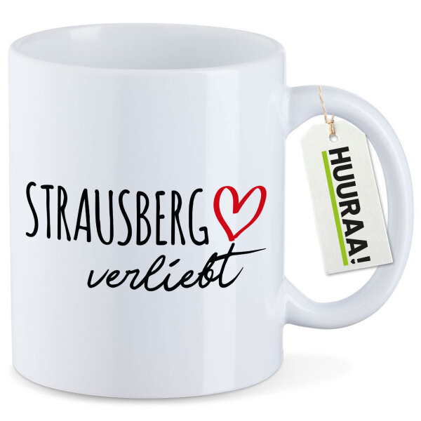 Kaffeetasse Strausberg verliebt 330ml