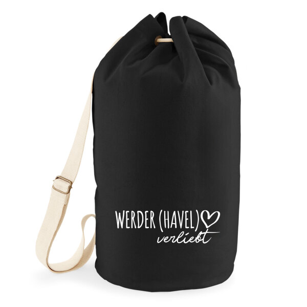 Seesack Werder Havel verliebt 20 Liter Rucksack Black