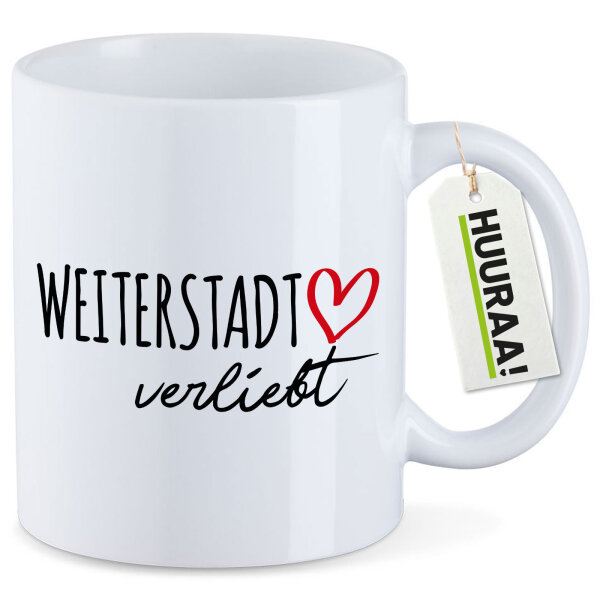 Kaffeetasse Weiterstadt verliebt 330ml