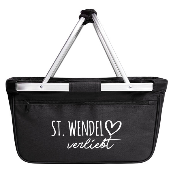 Einkaufskorb St. Wendel verliebt 20 Liter Tragekorb Black