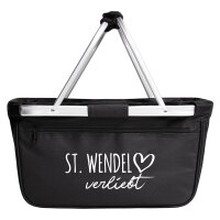 Einkaufskorb St. Wendel verliebt 20 Liter Tragekorb Black