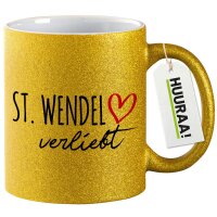 Glitzertasse St. Wendel verliebt 330ml