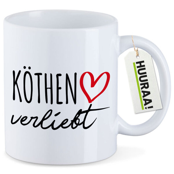 Kaffeetasse Köthen Anhalt verliebt 330ml