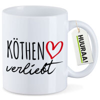 Kaffeetasse Köthen Anhalt verliebt 330ml