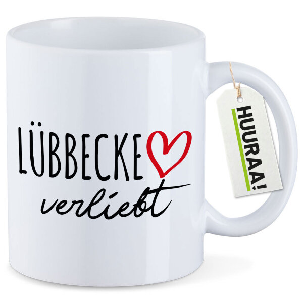 Kaffeetasse Lübbecke verliebt 330ml