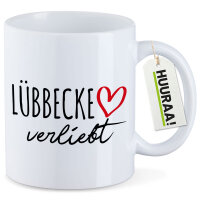 Kaffeetasse Lübbecke verliebt 330ml