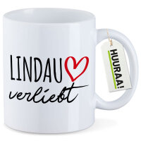 Kaffeetasse Lindau Bodensee verliebt 330ml